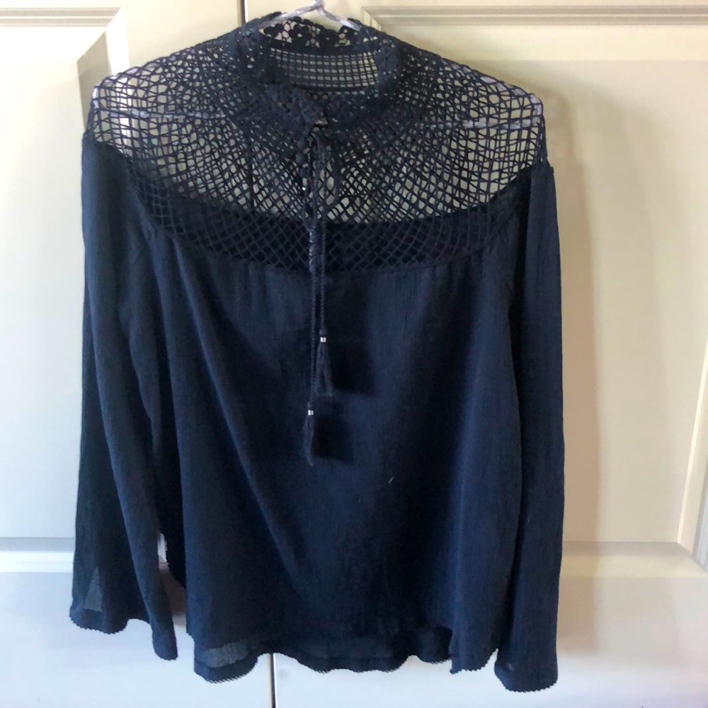 Free people navy blouse